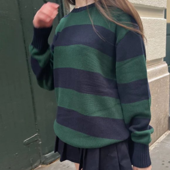 Wool Brandy Melville Green Sweatshirt Brandy Melville Sweater
